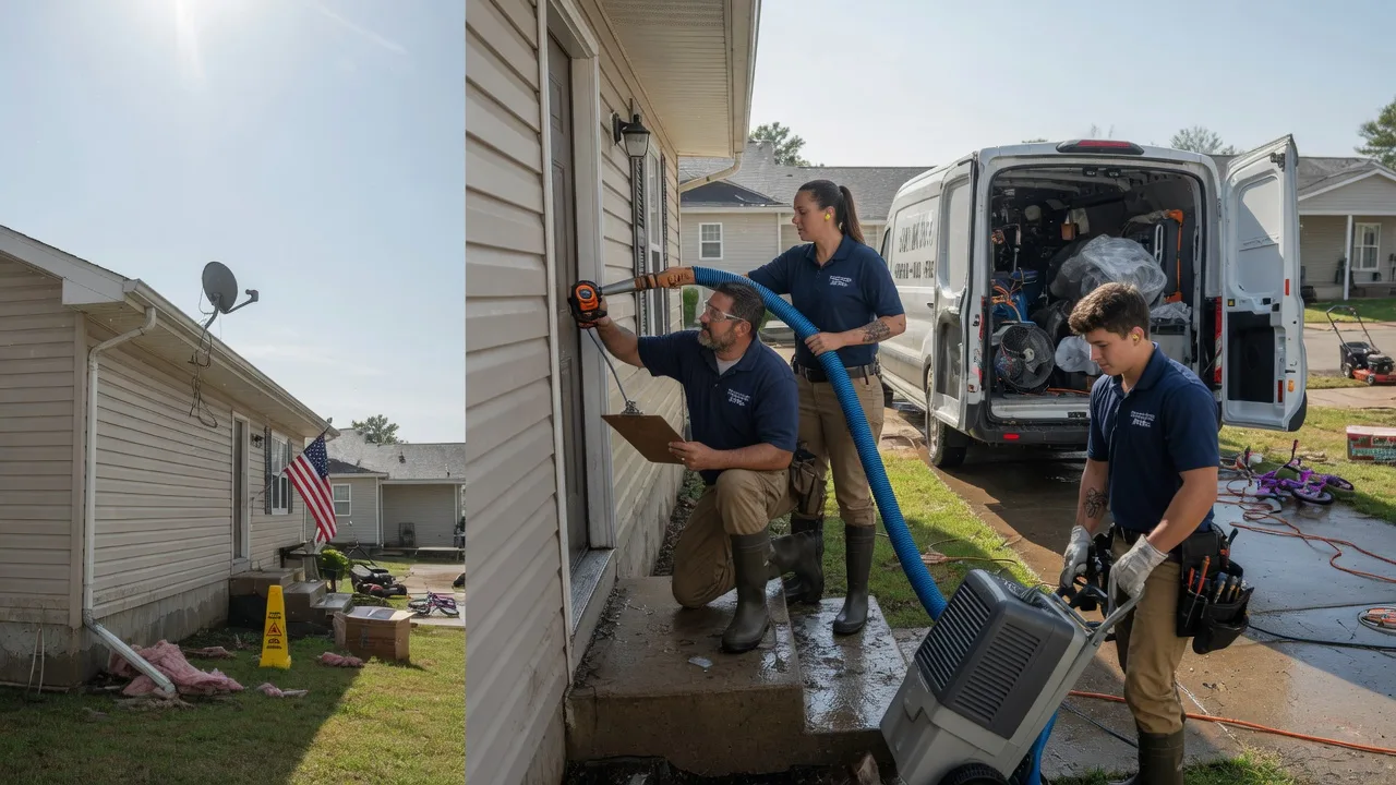 Ceiling Water Damage Restoration in Ingalls, KS near me